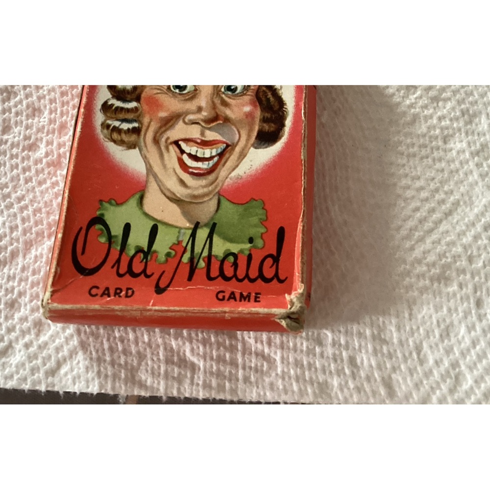 Vintage old game of old maid . Back 1959-1960 s hard to find , collectors item